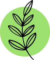 Insta Story Highlight Cover Icon. Highlight Story Natural. Hand Drawn Floral Logo. Botanical Floral Illustrations.