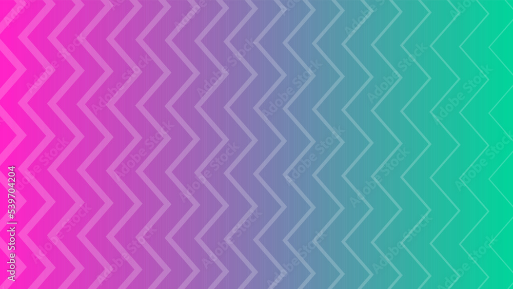 Poster modern colorful gradient background with zig zag lines