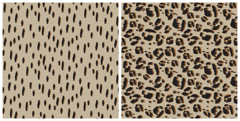 Seamless pattern leopard skin texture wallpaper