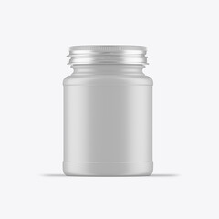 Colored Cream jar Mockup. 3D render