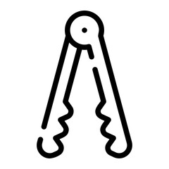tongs line icon