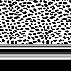 Leopard texture with stripes, lines with animal print.