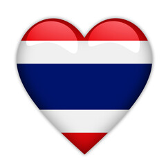 Thailand Flag Love Symbol