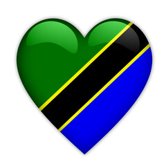 Tanzania Flag Love Symbol