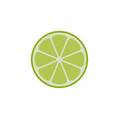 Lime. Green lime. Fruit. Citrus. Food. Juice. Green. Illustration. Vector. Vitamin.