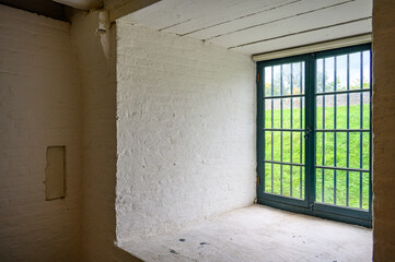 Thickness in a wall of Fort York (War of 1812) in Toronto, Canada