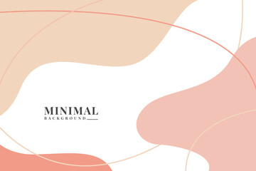 Minimal Organic Stylish Pastel Background Template