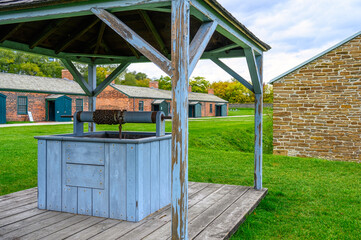 The colonial architecture of the Fort York garrison in Toronto, Canada