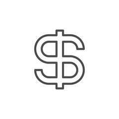dollar Icon, flat design style. dollar icon for your web site design, logo, app, UI. flat style. dollar symbol. us dollar sign.