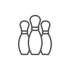 Bowling game skittle hobby quality vector illustration. bowling pin icon, From Fitness, Health and activity icons, sports icons