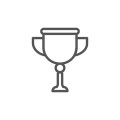 Throphy Icon. Champion Vector. Winner Illustration Sign. Best Achievement Symbol.
