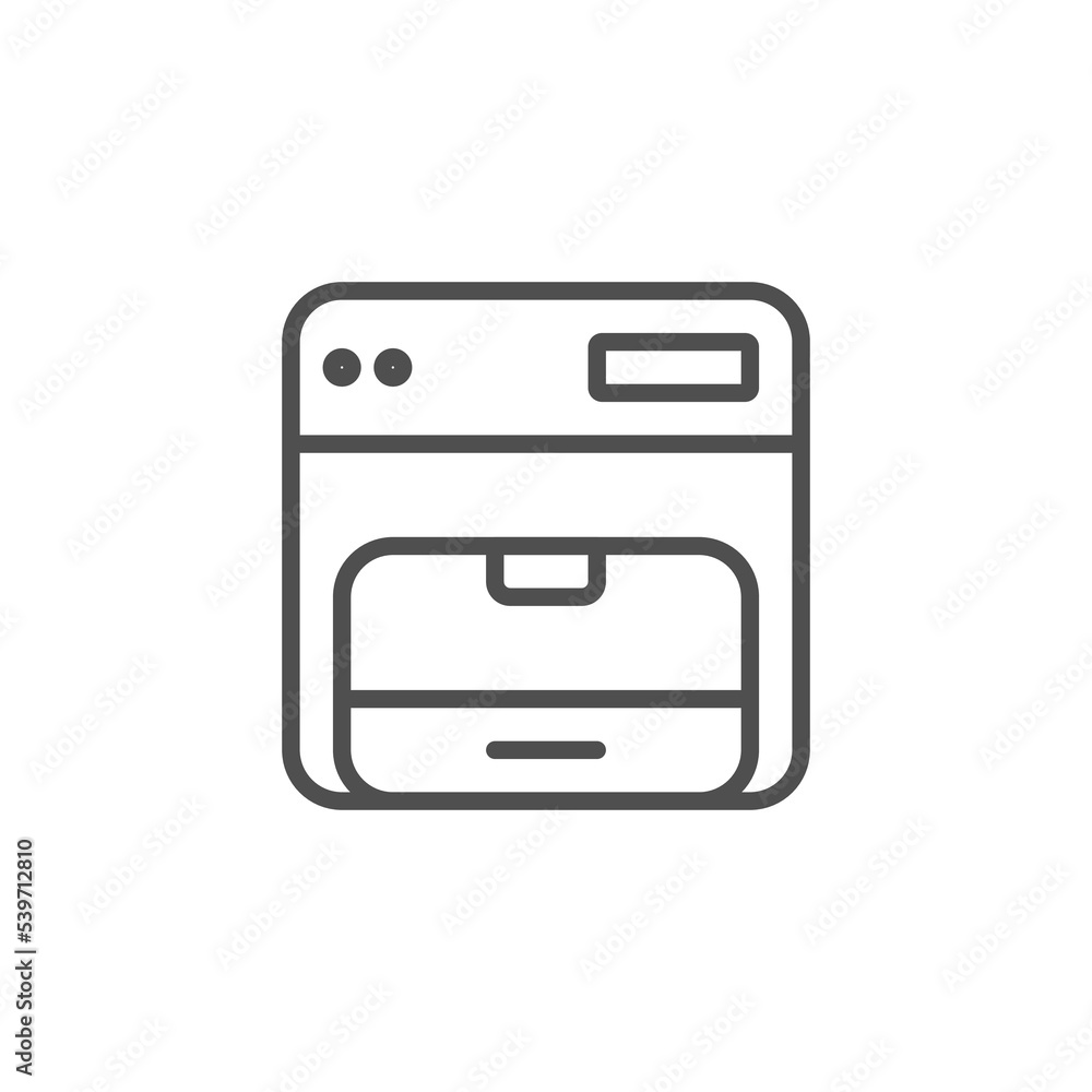 Poster copier vector icon on white background. flat vector copier icon symbol sign from modern electronic d
