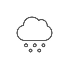 snowfall Icon, cloud with snow icon image. Winter city related vector