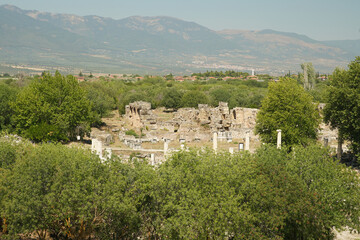 Hadrianic Baths in Aphrodisias Ancient City in Aydin, Turkiye