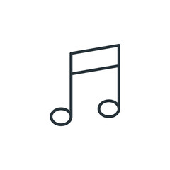 Music note icon. Song note. Music symbol.
