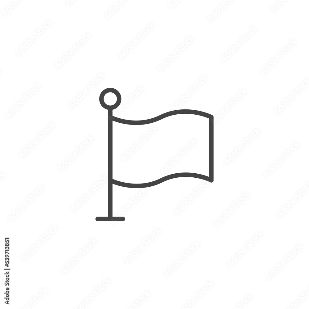Poster flag icon on white background. flat shape symbol sign. application and web interface logo image. bla