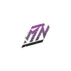 MN initials gaming esport concept logo professional © rudi