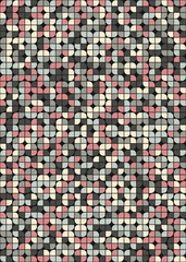 Fototapeta premium Abstract Geometric Pattern generative computational art illustration