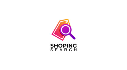 Shop Search Logo Design Template Vector
