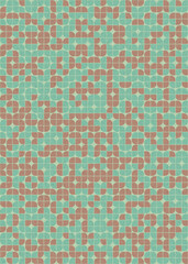 Fototapeta premium Abstract Geometric Pattern generative computational art illustration