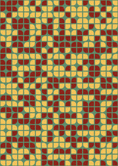 Fototapeta premium Abstract Geometric Pattern generative computational art illustration