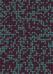 Fototapeta premium Abstract Geometric Pattern generative computational art illustration