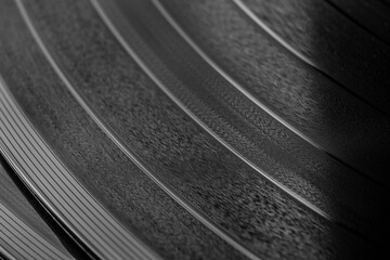Vinyl record with recorded music