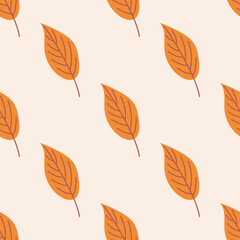 Obraz premium Seamless Pattern with Autumn Leaves. The Thanksgiving Day collection. Flat vector illustration