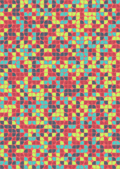 Fototapeta premium Abstract Geometric Pattern generative computational art illustration