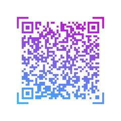 Vector gradient QR code
