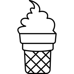 Fototapeta na wymiar Ice cream cone 