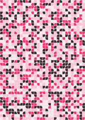 Fototapeta premium Abstract Geometric Pattern generative computational art illustration