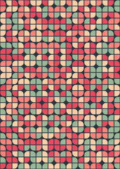 Abstract Geometric Pattern generative computational art illustration