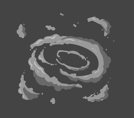 Cartoon motion explosions. Animated explosion shot, explode fire frames. Exploding effect frames vector illustration. Explosion cartoon animation, boom movement, explore effect. 