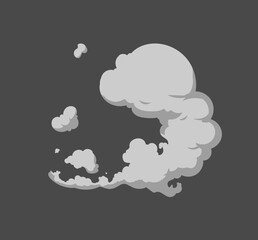 Cartoon motion explosions. Animated explosion shot, explode fire frames. Exploding effect frames vector illustration. Explosion cartoon animation, boom movement, explore effect. 
