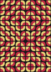 Abstract Geometric Pattern generative computational art illustration