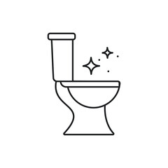 Toilet cleaning color icon. Bathroom cleaning. Isolated