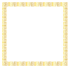 Gold Gradient Traditional Circle Chinese Ornament Frame