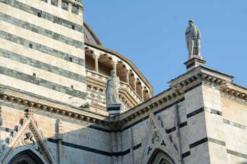 The cathedral of Siena Santa Maria Assunta is built in the Italian Romanesque-Gothic style and is...