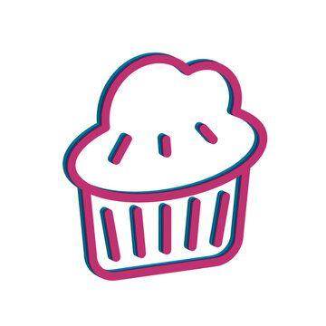 Cupcake icon  3D design