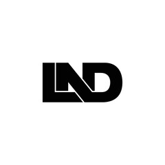 LAD letter monogram logo design vector