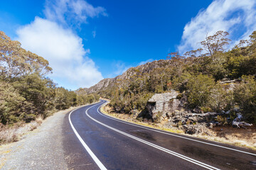 Highland Lakes Rd in Tasmania Australia