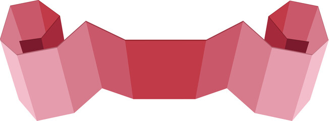 icon Ribbon Low Polygon. PNG