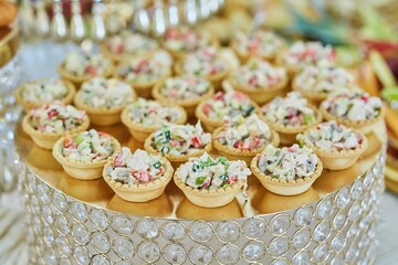 Mouth-watering stuffed sandwiches decorated for the holiday.