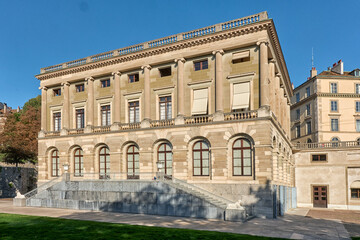 Fototapeta na wymiar The Palais Eynard was built alongside the Promenade des Bastions in Geneva, Switzerland