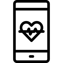 fitness application mobile icon