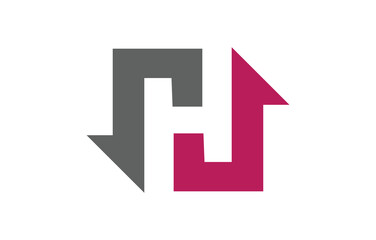 Creative Letter H HJ HHJ logo and business card design, vector, emblem, illustration.