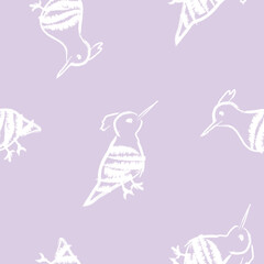 Eurasian Hoopoes seamless pattern background for fashion textiles, graphics, backgrounds and crafts