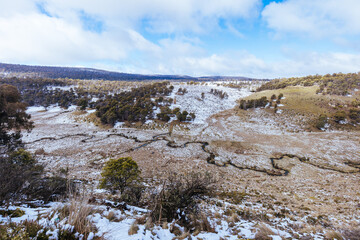 Marlborough Hwy in Central Highlands Tasmania Australia