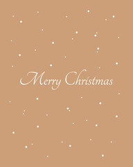 Christmas snowflakes elements greeting card 